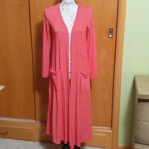 LuLaRoe Sarah size XS red and white striped